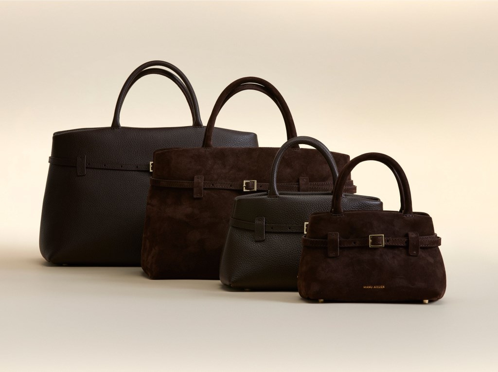 Women Manu Atelier Le Cambon 25 Crossbody Bags Brown | LKTZH-8150